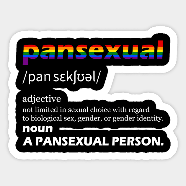 Pansexual Pride Present Pansexual Awareness Month Outfit Sticker by joneK